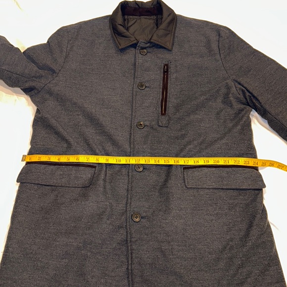 Vince Camuto Reversible Men’s Quilted/Cotton Blend Button Up Top Coat Size XL - Picture 16 of 16